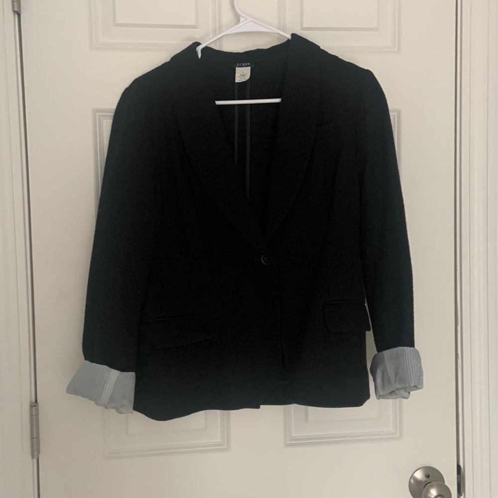 Black J Crew wool blazer